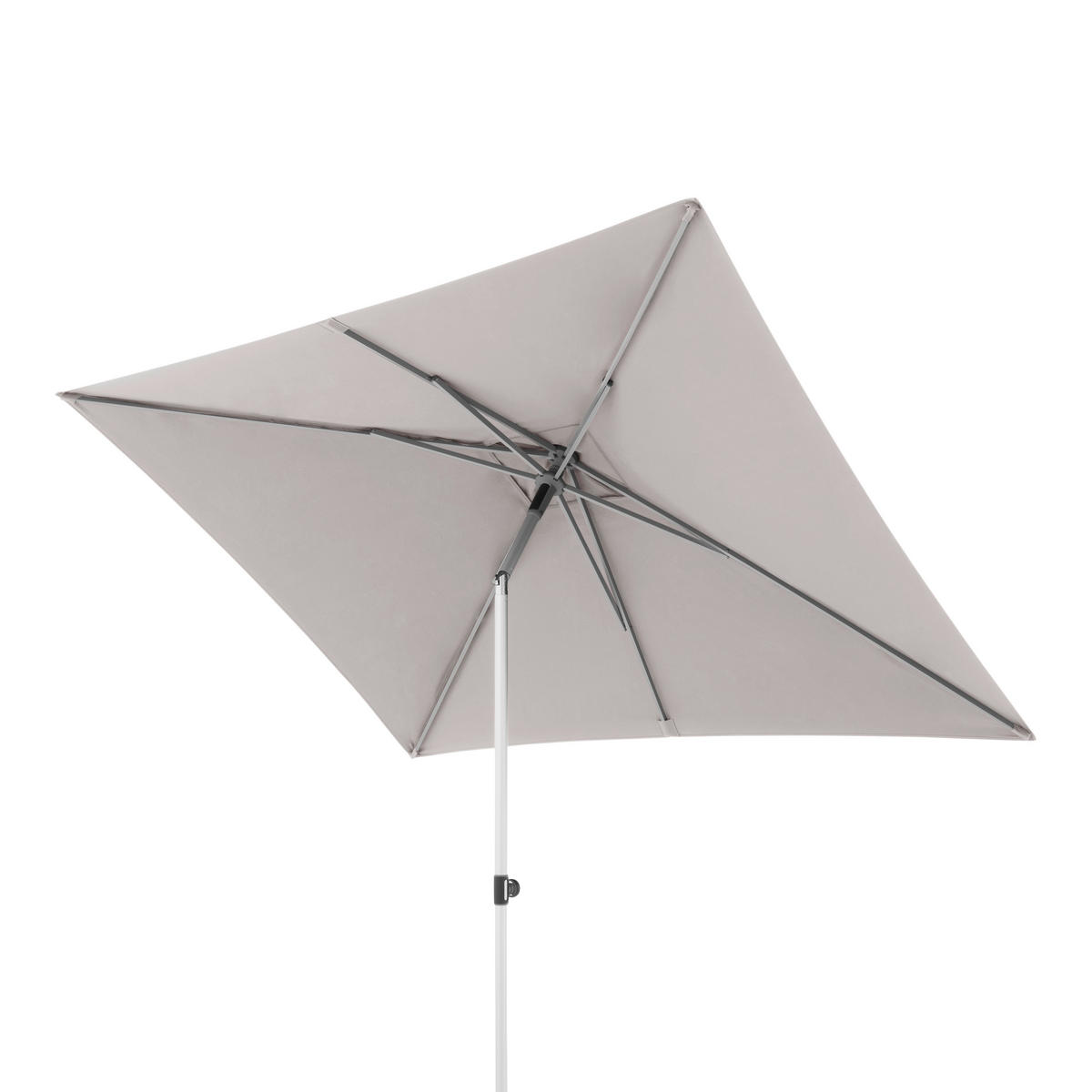 SONNENSCHIRM  200/250 cm  - Silberfarben/Hellgrau, Konventionell, Textil/Metall (200/250cm)