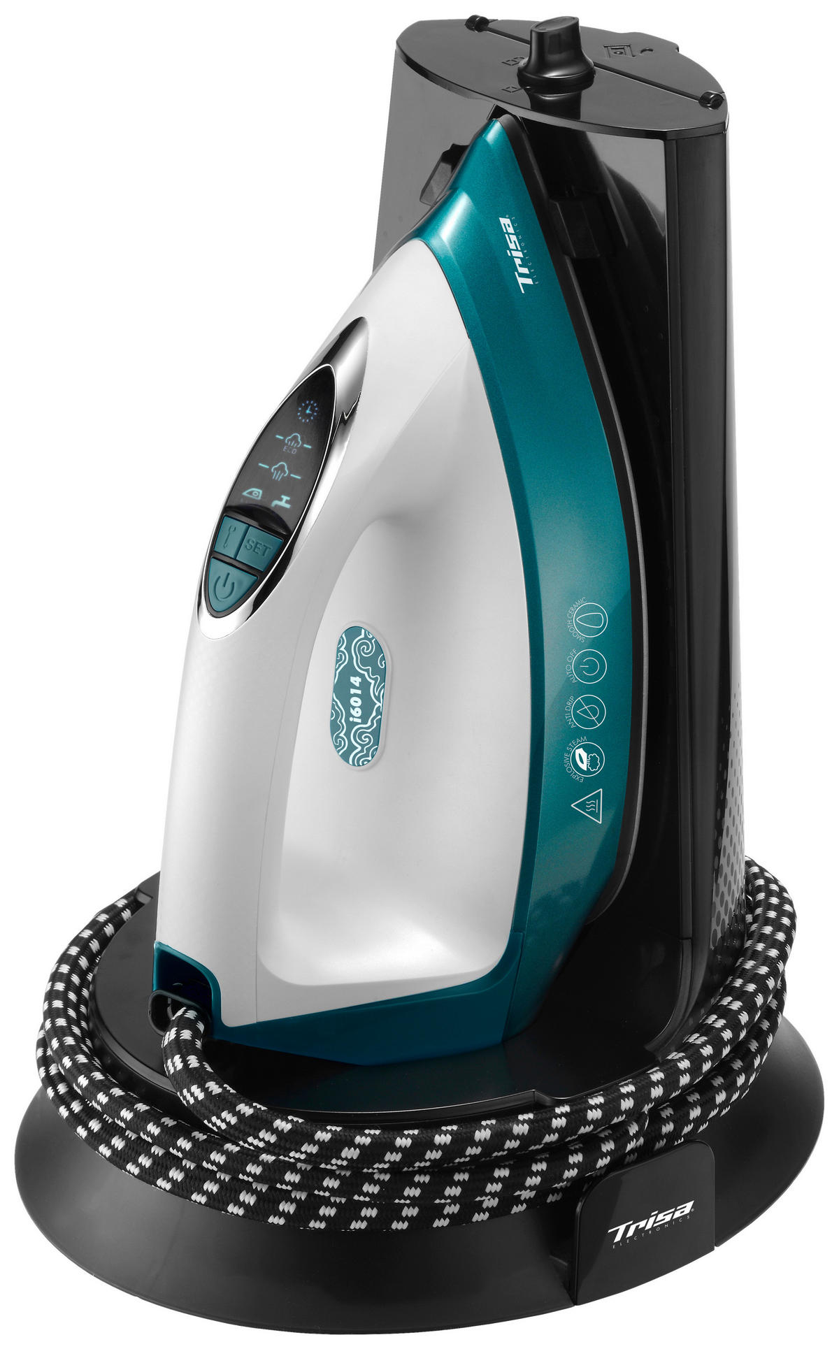 DAMPFBÜGELSTATION - Türkis, Konventionell, Keramik/Kunststoff (24,9/22/31,2cm) - Trisa Electronics