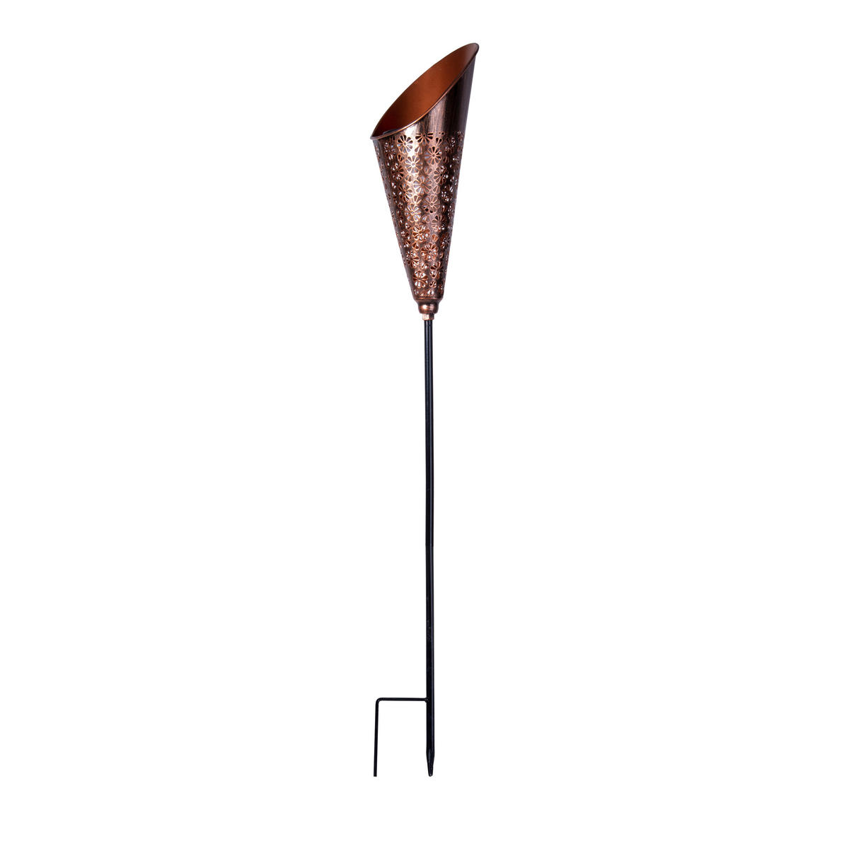 SOLARLEUCHTE  - Schwarz/Kupferfarben, Basics, Kunststoff/Metall (15/12,5/96cm) - Näve