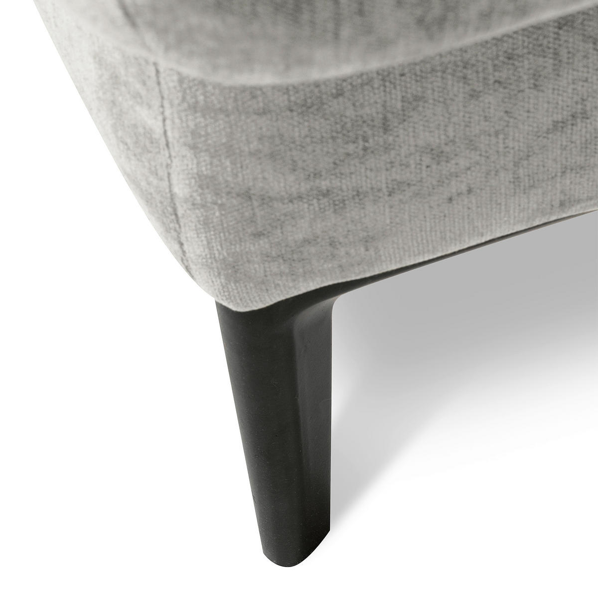 ECKSOFA  Webstoff Grau  - Schwarz/Grau, Design, Textil/Metall (268/195cm) - Livetastic