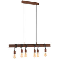 HÄNGELEUCHTE TOWNSHEND 100,5/7/110 cm  - Braun, LIFESTYLE, Metall (100,5/7/110cm)