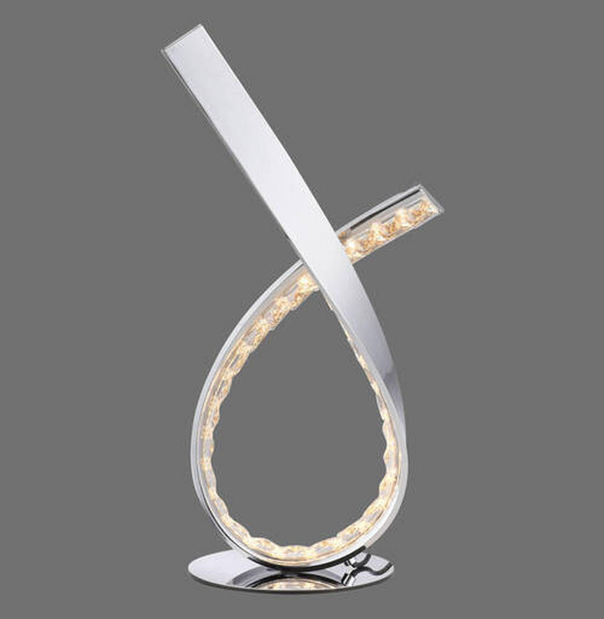 LED BORDSLAMPA 17/15/38,5 cm   - kromfärg, Design, metall/plast (17/15/38,5cm) - Paul Neuhaus