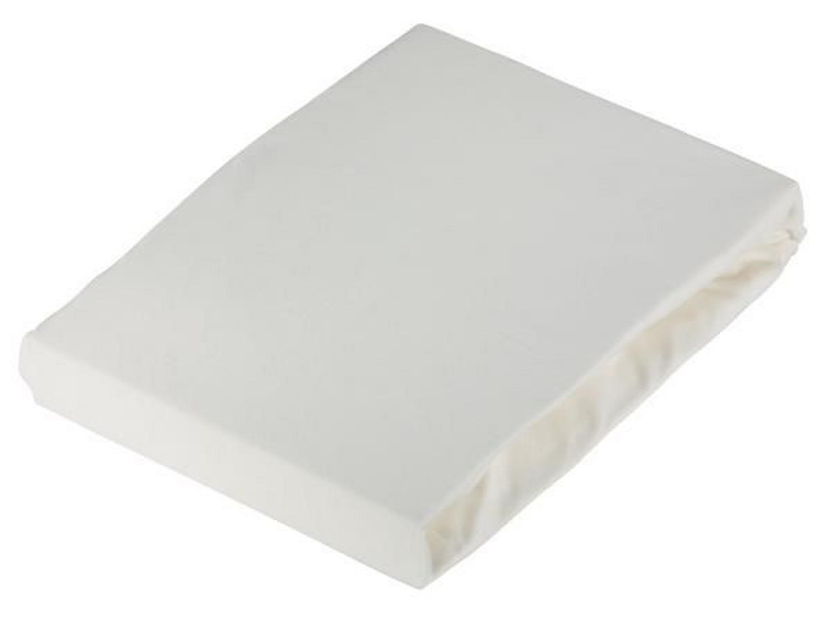 SPANNLEINTUCH 150/200 cm Jersey  - Naturfarben/Weiß, Basics, Textil (150/200cm) - Novel