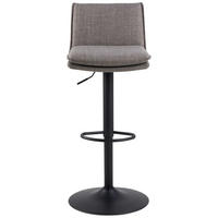 BARHOCKER in Graubraun  - Graubraun/Schwarz, Design, Textil/Metall (44/107/53cm) - MID.YOU
