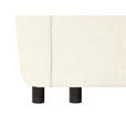 SCHLAFSOFA  in Chenille Creme  - Creme/Schwarz, KONVENTIONELL, Kunststoff/Textil (161/90/108cm) - Carryhome