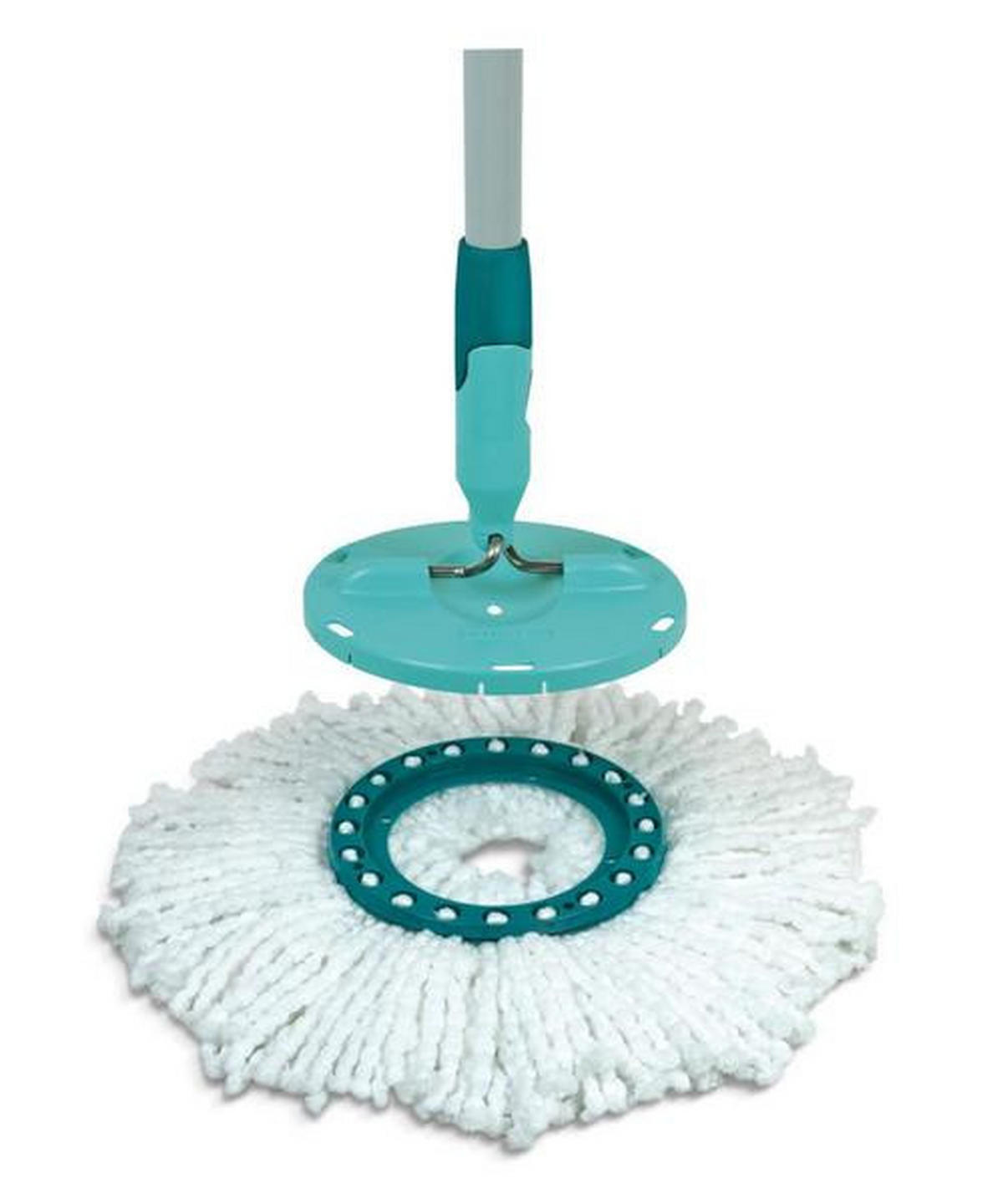 REZERVNI MOP - tirkizna/bela, Osnovno, tekstil/plastika - Leifheit