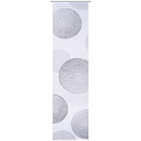 FLÄCHENVORHANG   halbtransparent   60/245 cm  - Weiß/Grau, Basics, Textil (60/245cm) - Novel