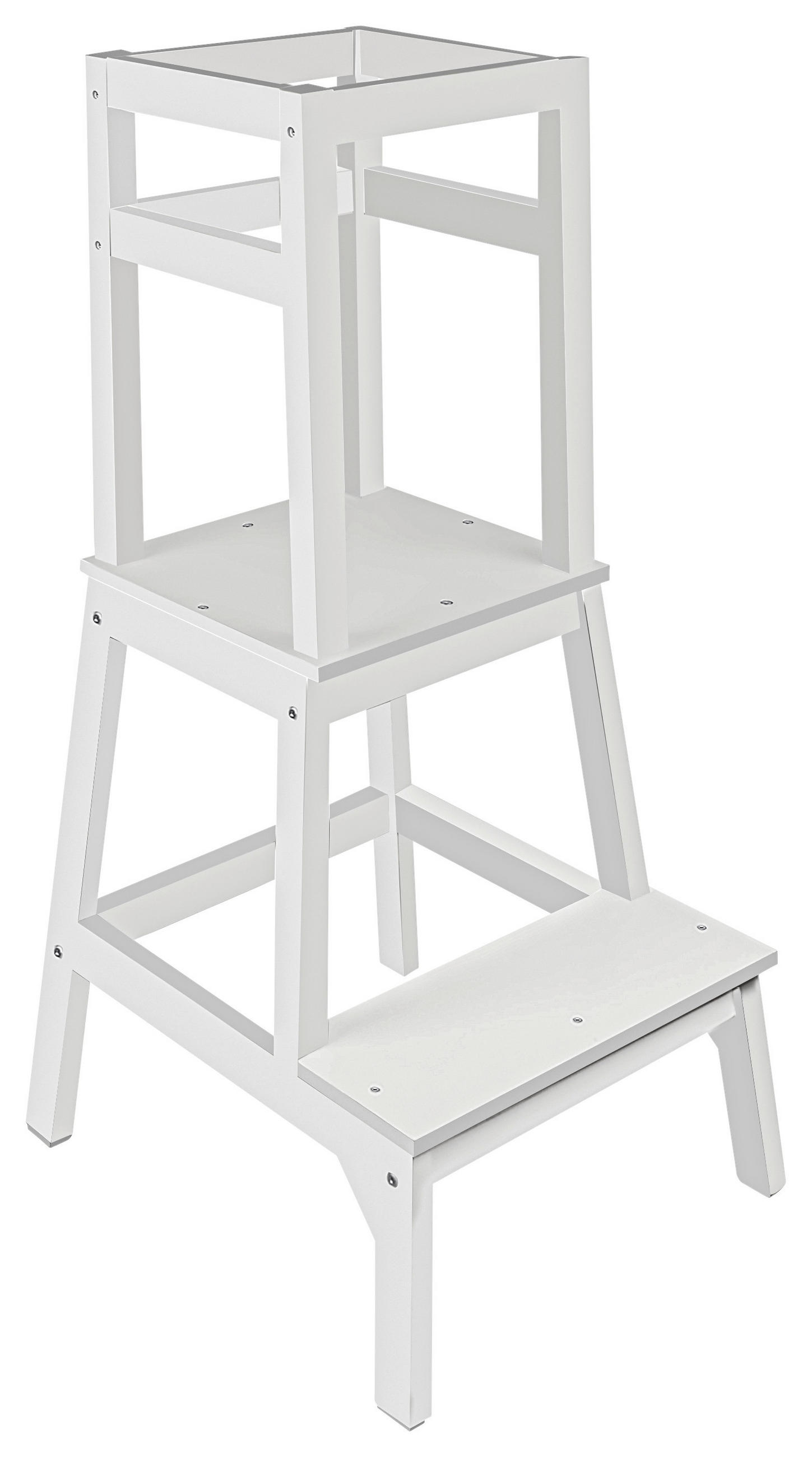 LERNTURM  - Weiß, Basics, Holz (50,5/91,8/42cm) - My Baby Lou