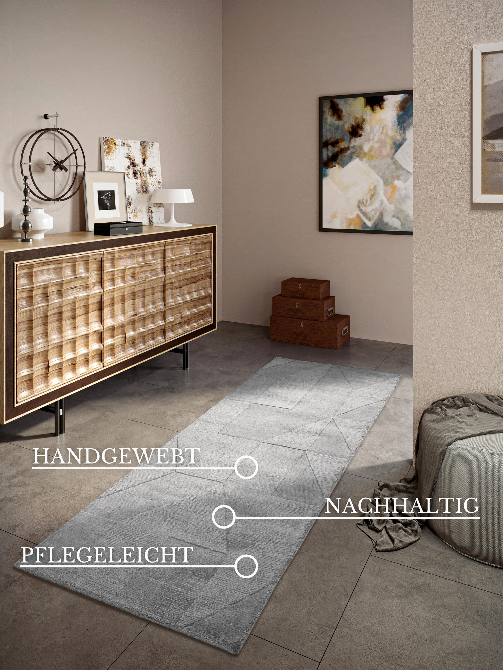 LÄUFER 80/250 cm Kollektion 1906 Grau  - Grau, Design, Textil (80/250cm) - Villeroy & Boch