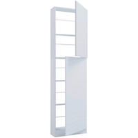 SCHUHSCHRANK Fulisa 50/180/17 cm  - Weiss, Design, Holzwerkstoff (50/180/17cm) - MID.YOU