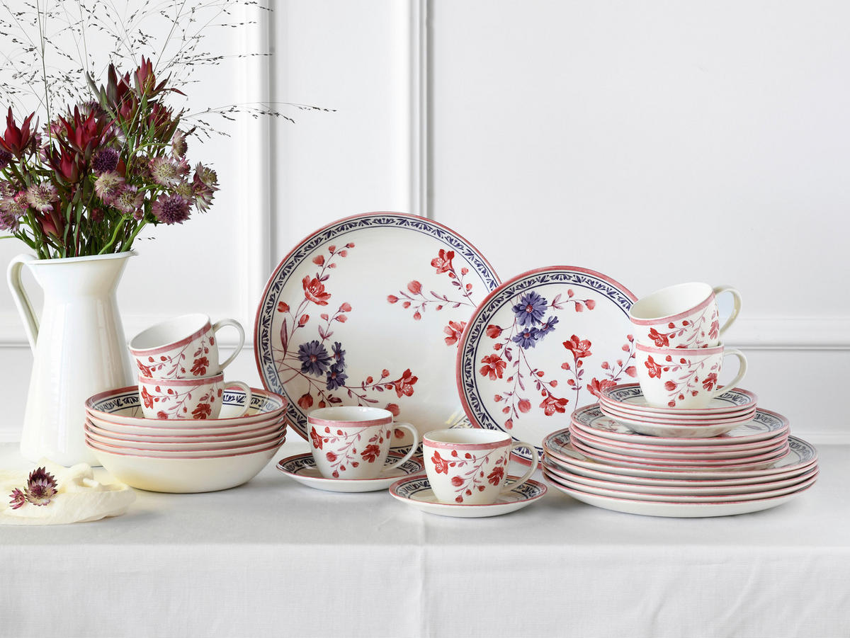 KOMBISERVICE Multicolor Cottage 30-teilig 6 Personen  - Multicolor, Basics, Keramik - Creatable