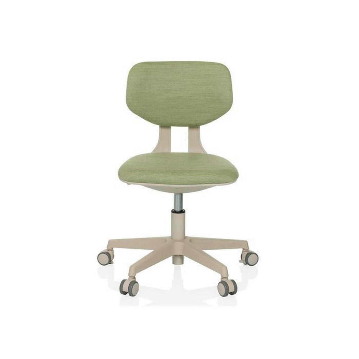 OTOČNÁ ŽIDLE PRO MLÁDEŽ, zelená - krémová/zelená, Moderní, textil/plast (52/70 - 79/52cm) - MID.YOU