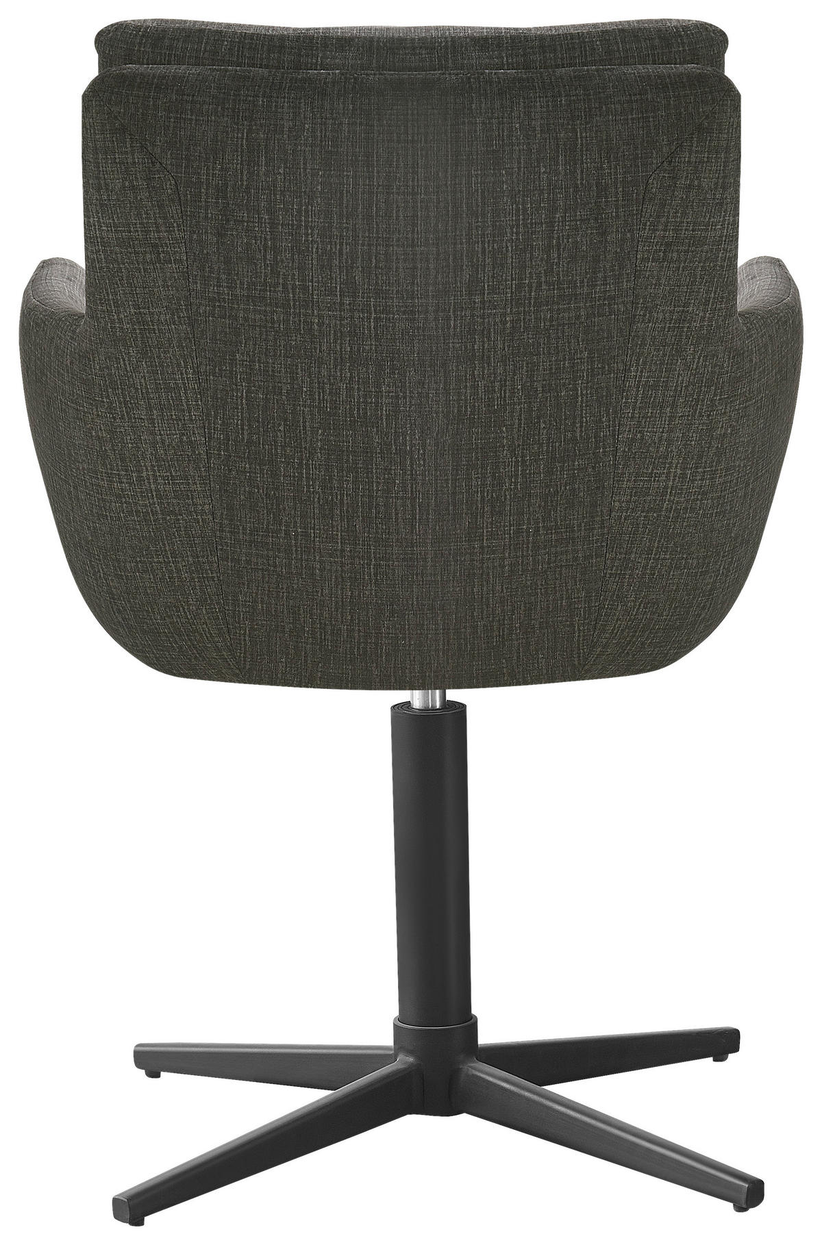 ŽIDLE S PODRUČKAMI, železo, tkaná látka, černá, šedá - šedá/černá, Design, kov/textil (60/88/67cm) - Novel