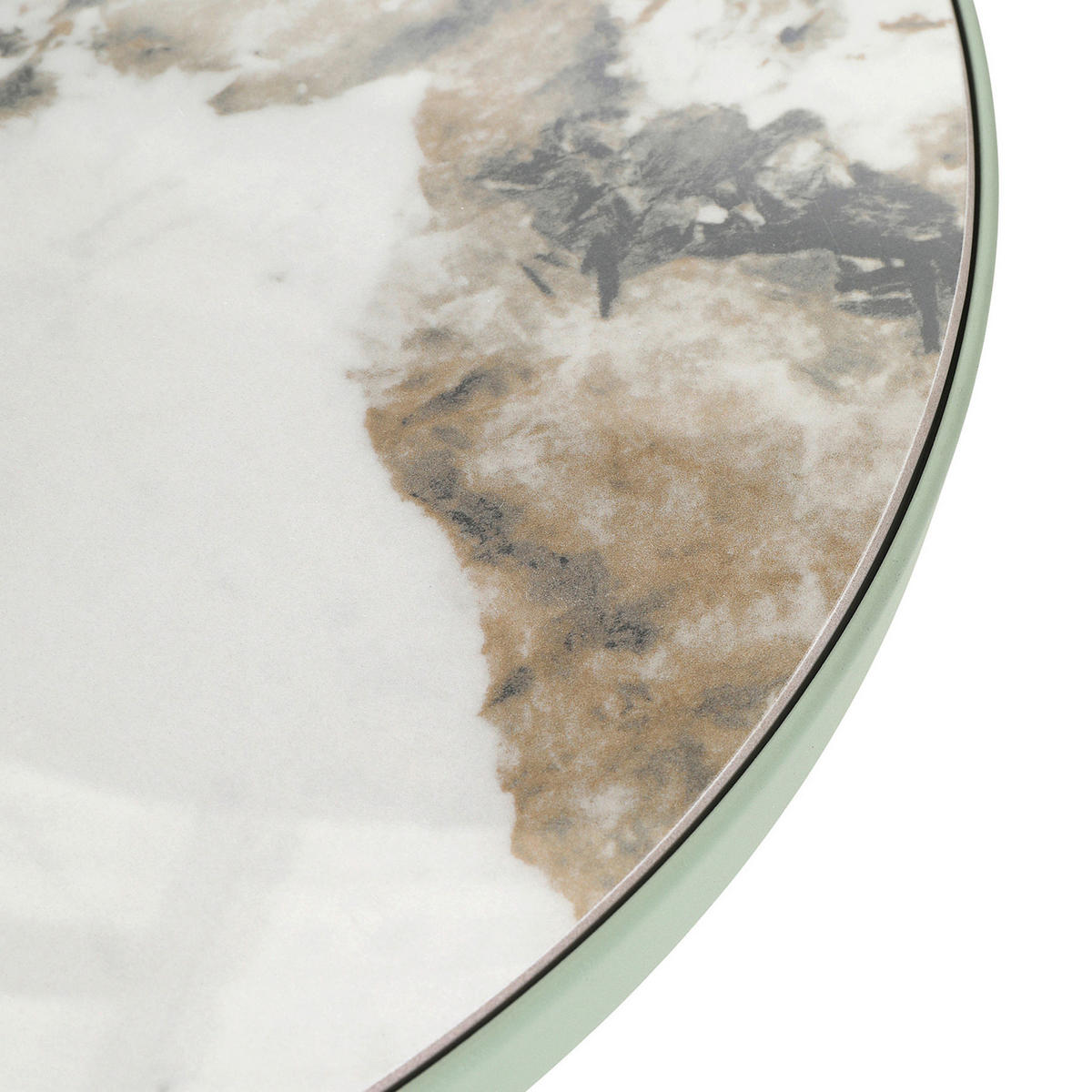 SOFFBORD i keramik 50/52 cm  - vit/mintgrön, Design, metall/keramik (50/52cm) - Belluti