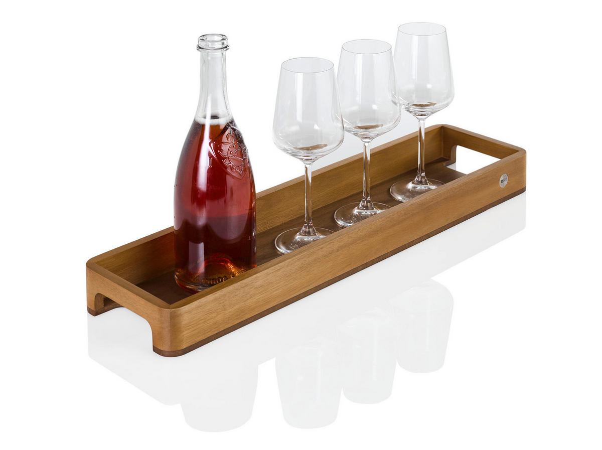 TABLETT Holz Akazie, Walnuss  - Basics, Holz (60/15,5/5cm) - AdHoc