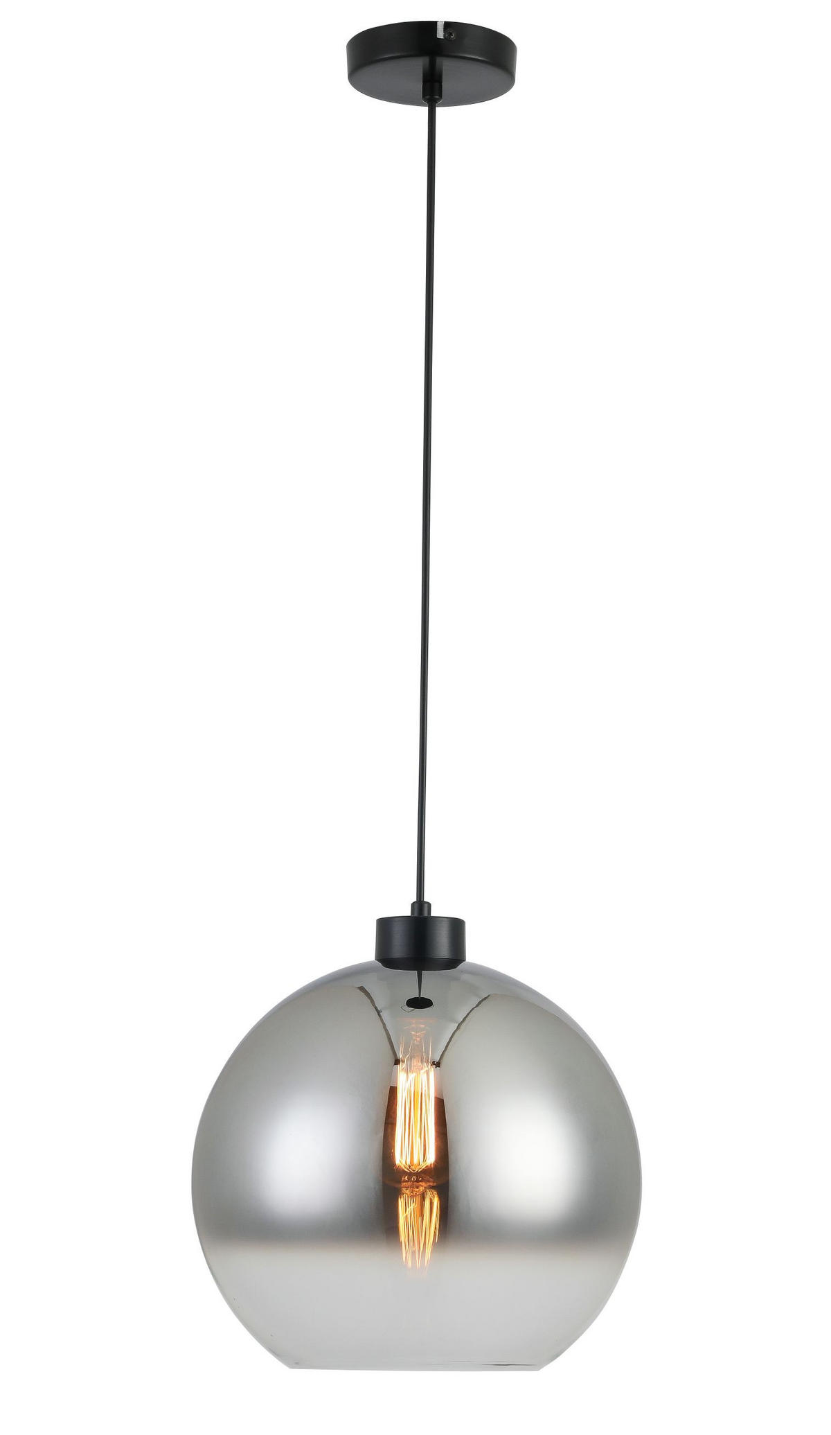 ZÁVĚSNÉ SVÍTIDLO, 30/120 cm  - barvy chromu/antracitová, Lifestyle, kov/sklo (30/120cm) - Dieter Knoll