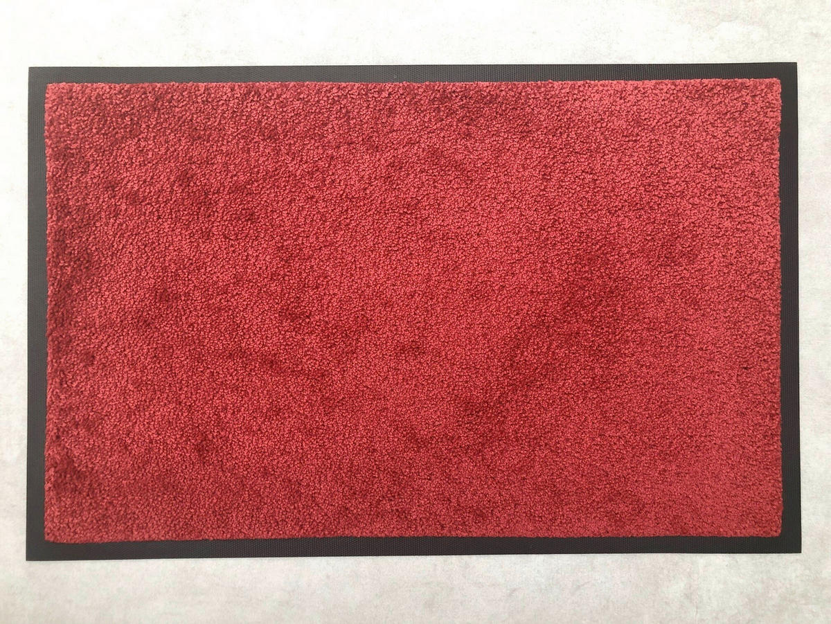 SCHMUTZFANGMATTE - Dunkelrot, Basics, Kunststoff/Textil (45/70cm)