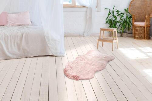 KOBEREC S VYSOKÝM VLASEM, 60/90 cm, růžová - růžová, Design, textil (60/90cm)