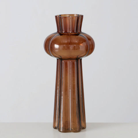 VASE 25 cm  - Hellbraun, Basics, Glas (11/25cm)