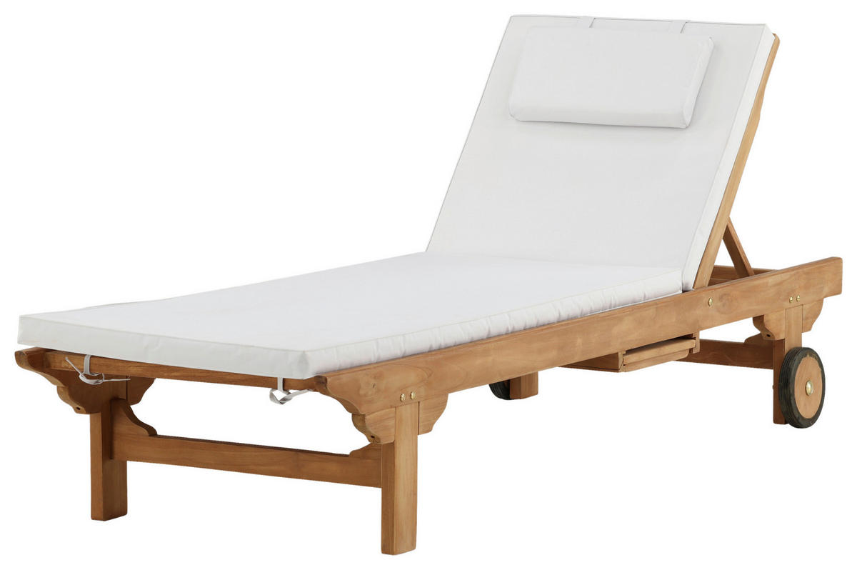 SONNENLIEGE 200/33/65 cm Teakholz  - Teakfarben, KONVENTIONELL, Holz (200/33/65cm) - Gardenson