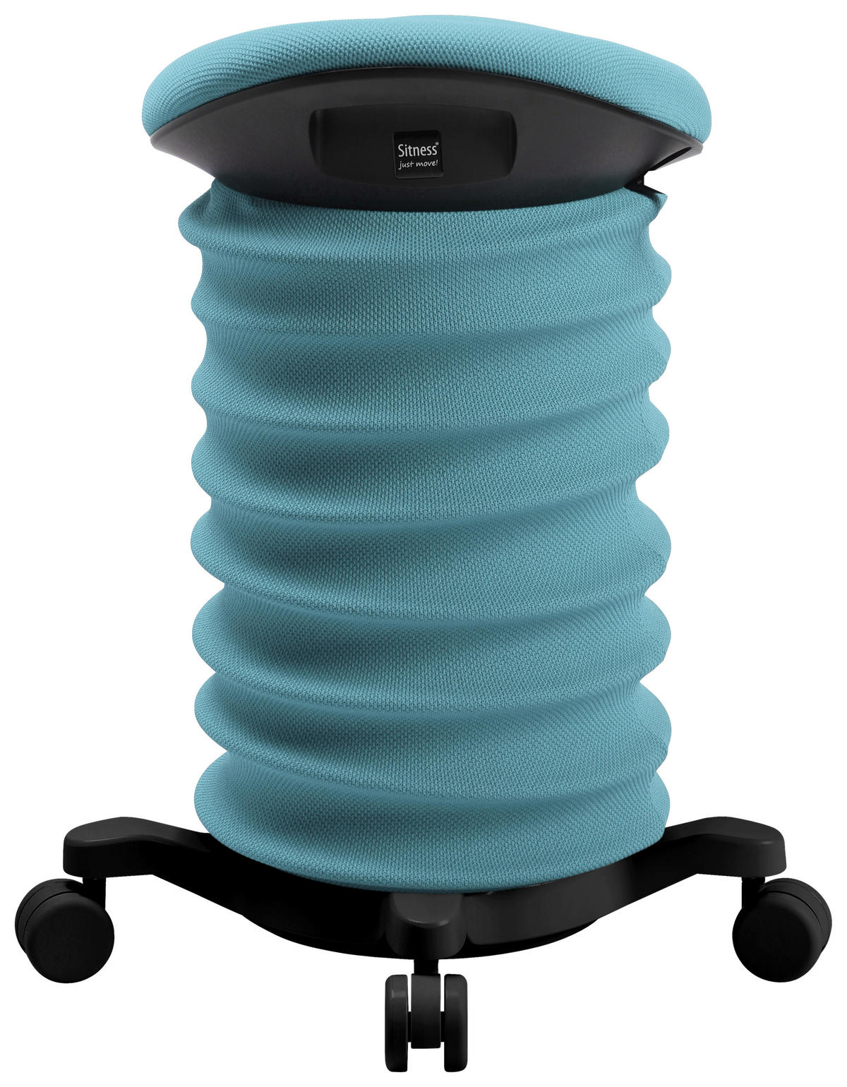 BÜROHOCKER 37,5/58-70/36 cm  - Blau/Schwarz, Design, Kunststoff/Textil (37,5/58-70/36cm) - Topstar