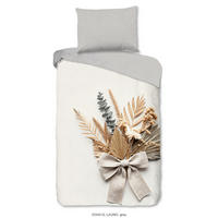 WENDEBETTWÄSCHE Good Morning Renforcé 140/200 cm  - Greige/Hellgrau, Basics, Textil (140/200cm)