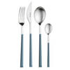 BESTECKSET SUSHI PRO 24-teilig Stahl  - Edelstahlfarben/Hellblau, Basics, Kunststoff/Metall (25,5/7/5,3cm) - Pintinox