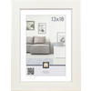 RÁM NA OBRAZY, 1 foto 13 cm x 18 cm - bílá, Basics, plast/sklo (13,5/18/1,5cm)