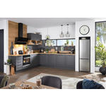 EINBAUKÜCHE   - Eichefarben/Graphitfarben, Design, Holzwerkstoff - Dieter Knoll