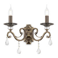 WANDLEUCHTE - Messingfarben, Trend, Glas/Metall (39/39/25cm) - MAYTONI