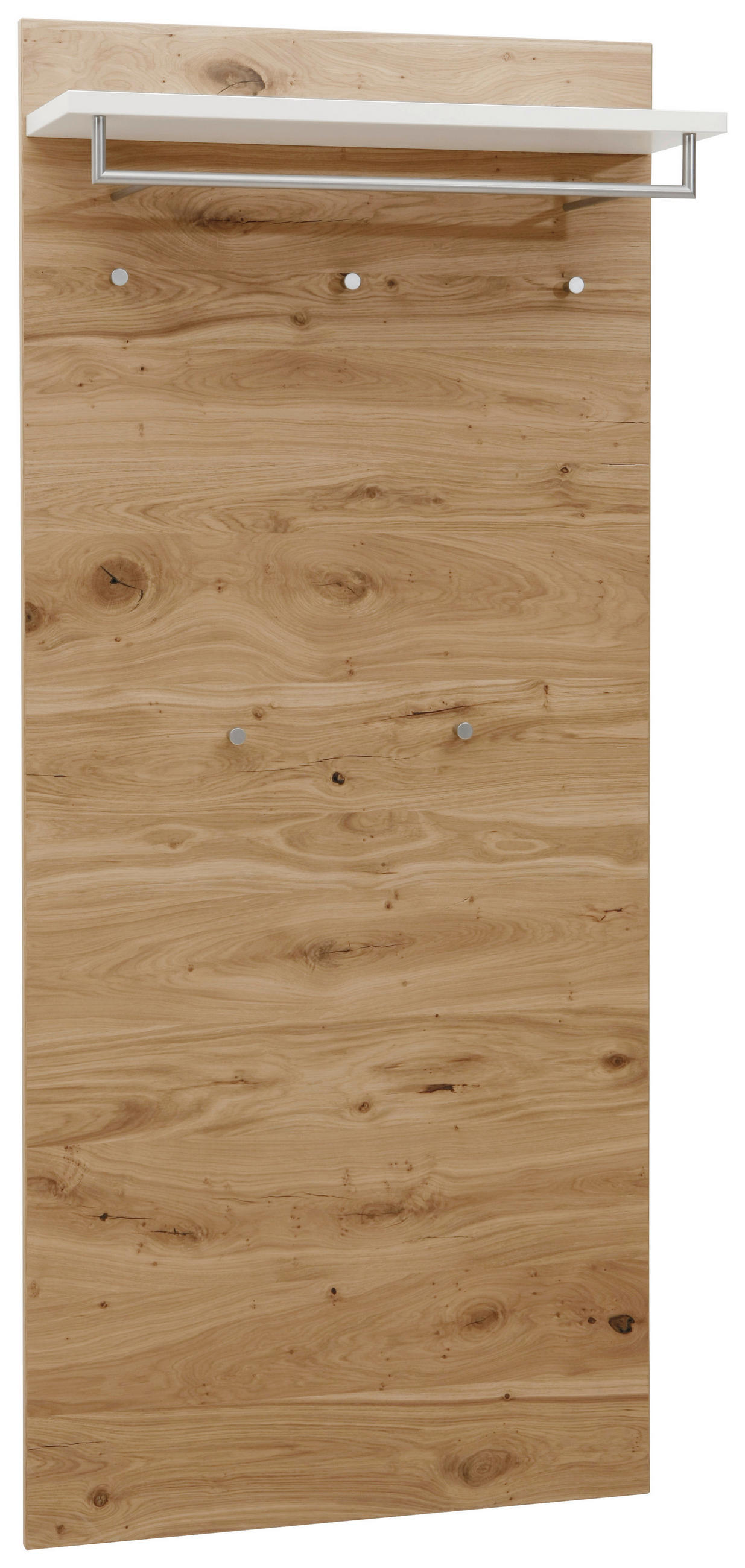 GARDEROBENPANEEL Balkeneiche furniert Weiß, Eichefarben - Eichefarben/Weiß, Design, Holz (80/183/27cm) - Dieter Knoll