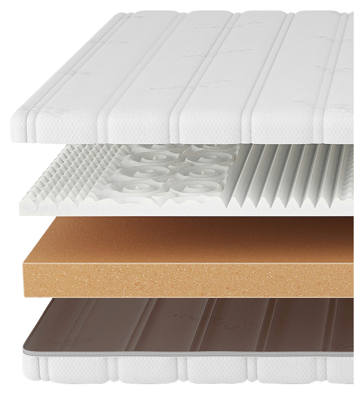 KINDERMATRATZE Active H2 120/220 cm  - Weiß, Basics, Textil (120/220cm) - Livetastic