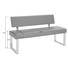 SITZBANK Flachgewebe, Lederlook Multicolor - Edelstahlfarben/Multicolor, KONVENTIONELL, Textil/Metall (150/84/62cm) - Novel