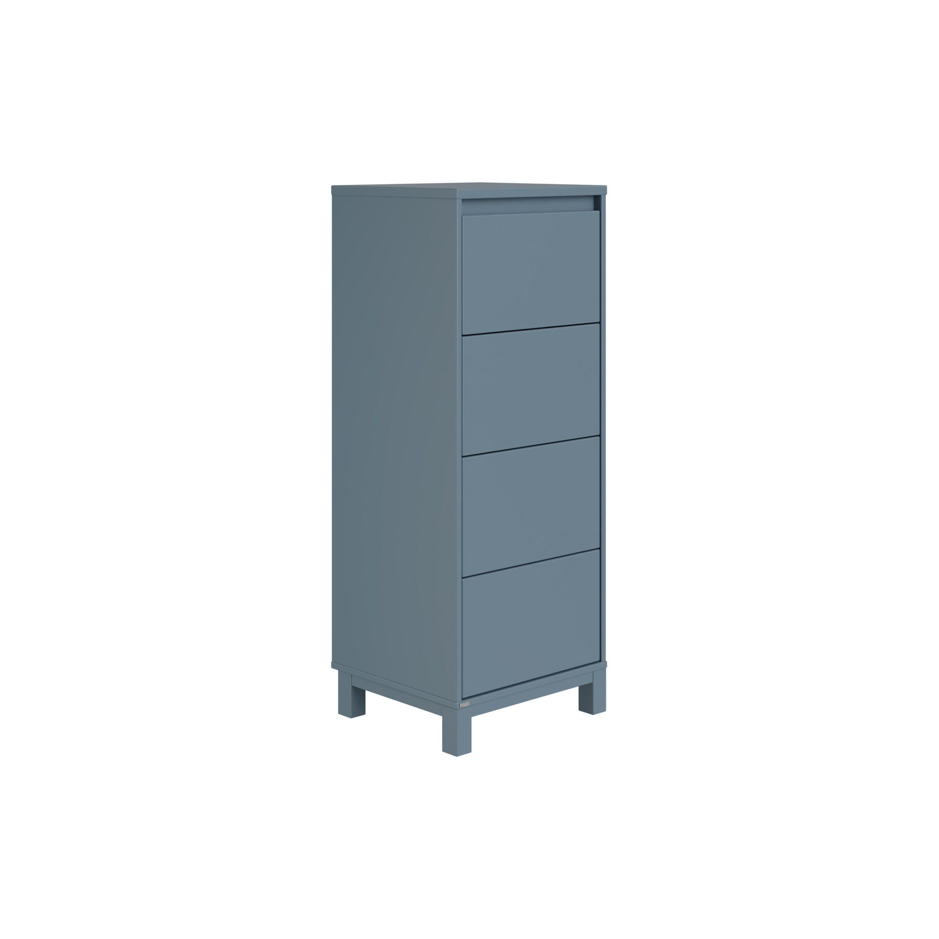 KOMMODE Olli Highboard 4S  in 48,4/119,7/40,1 cm  - Blau, Basics, Holzwerkstoff (48,4/119,7/40,1cm) - Paidi