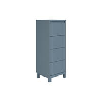KOMMODE Olli Highboard 4S  in 48,4/119,7/40,1 cm  - Blau, Basics, Holzwerkstoff (48,4/119,7/40,1cm) - Paidi