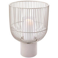 WINDLICHT Beige  - Beige, Basics, Glas/Metall (25/25/35cm) - Boltze Home