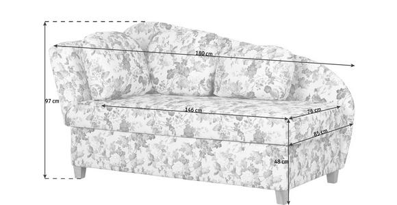 LIEGE in Webstoff Beige - Sandfarben/Beige, Design, Holz/Textil (180/97/85cm) - Novel