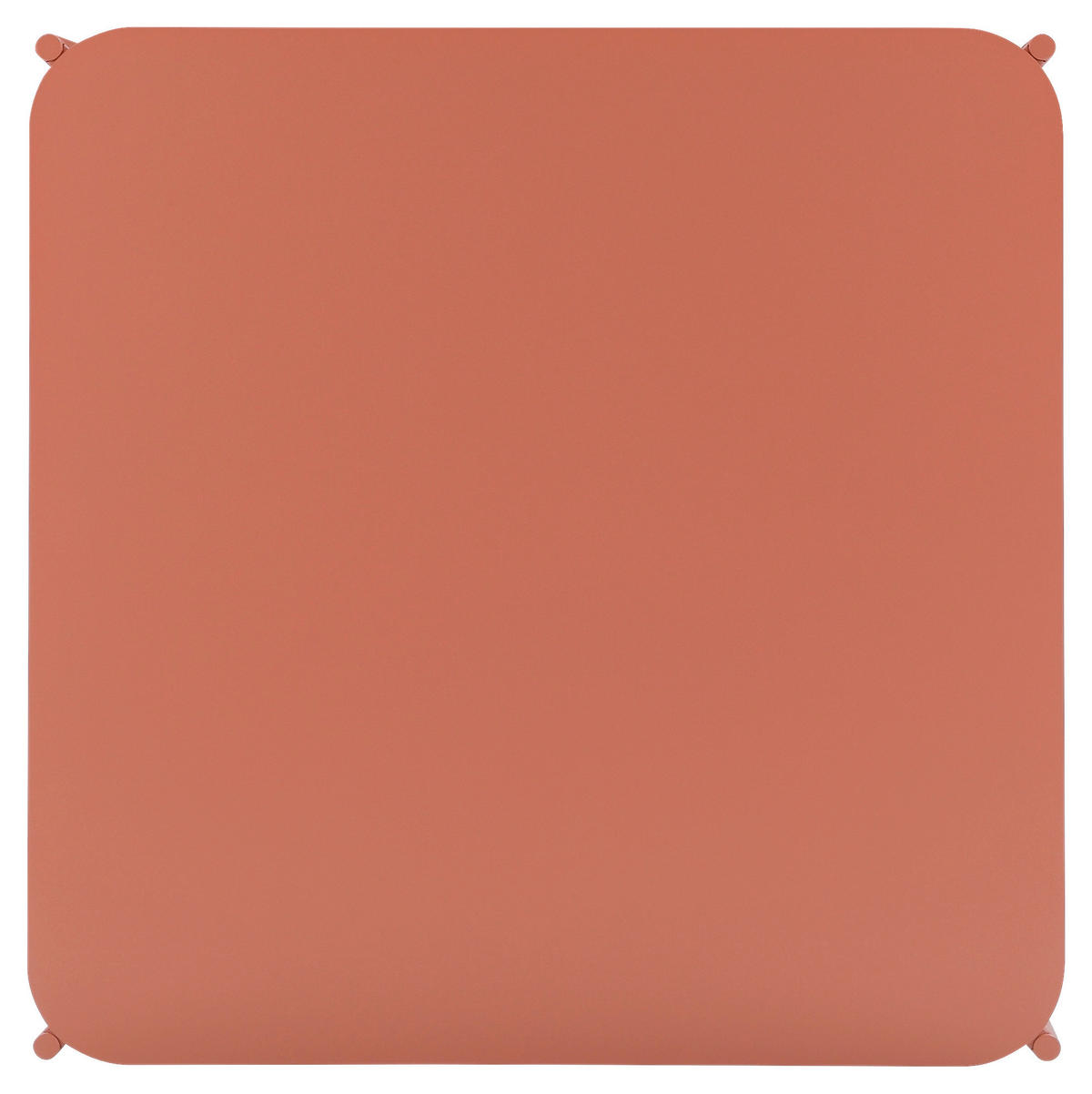 COUCHTISCH 60/60/40 cm quadratisch Terracotta  - Terracotta, Design, Metall (60/60/40cm) - Carryhome