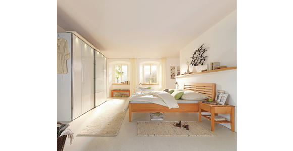 BETTKASTEN Buchefarben  - Buchefarben, Design, Holz/Kunststoff (150/21/80cm) - Linea Natura