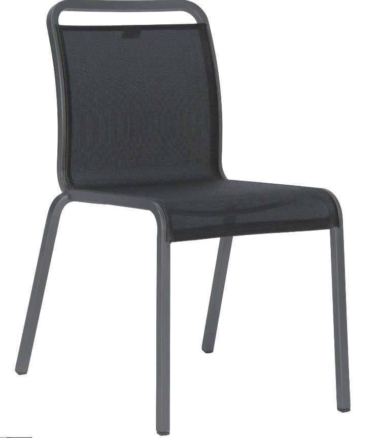 STAPELSTUHL Aluminium Graphitfarben, Grau  - Graphitfarben/Grau, Design, Textil/Metall (54/87/64cm) - Stern