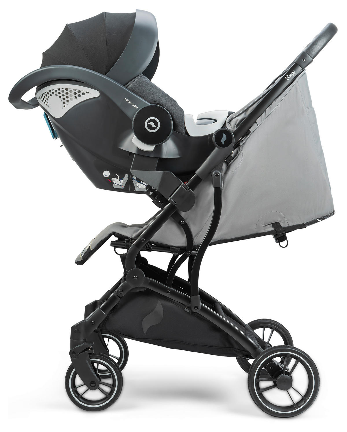 BUGGY Boogy Monster Grau  - Schwarz/Grau, Basics, Textil/Metall (48/100/74cm) - Osann