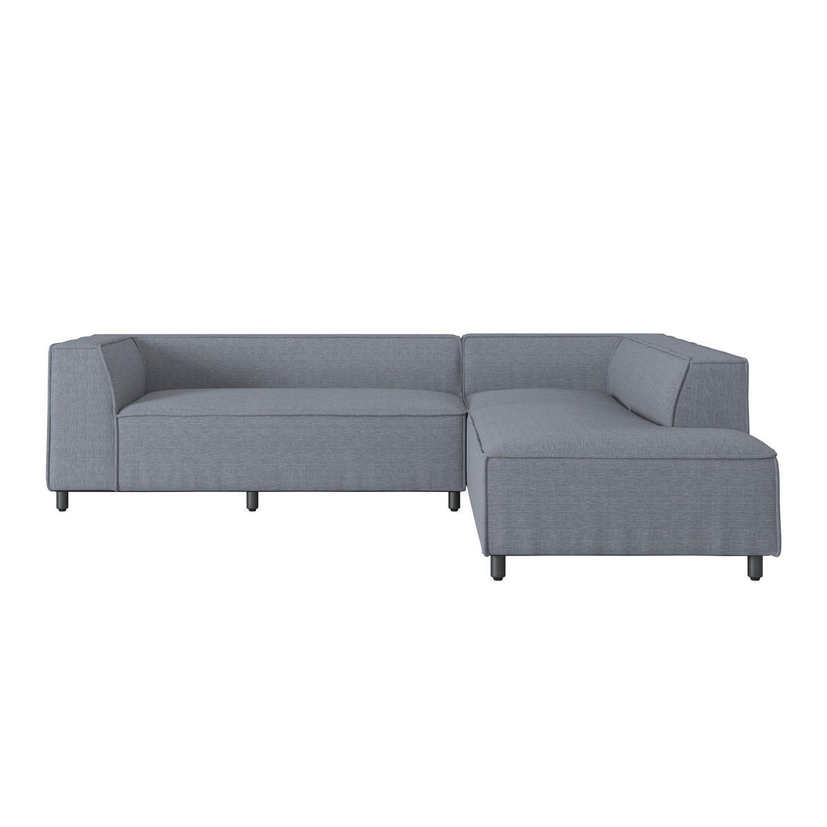 Outdoorsofa 268/69/238 cm Stahl  - Dunkelgrau, MODERN, Textil/Metall (268/69/238cm) - Ambia Garden