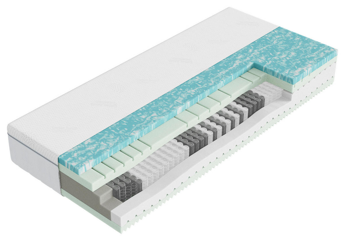 POSTELJA BOXSPRING 180 cm   x 200 cm  , usnje črna  - barve kroma/črna, Design, usnje (180/200cm) - Dieter Knoll