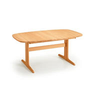MATBORD 165-265/100/74 cm massivt trä  trä utdragbar, finns i olika träslag oval ekfärgad  - ekfärgad, Klassisk, trä (165-265/100/74cm) - Skovby