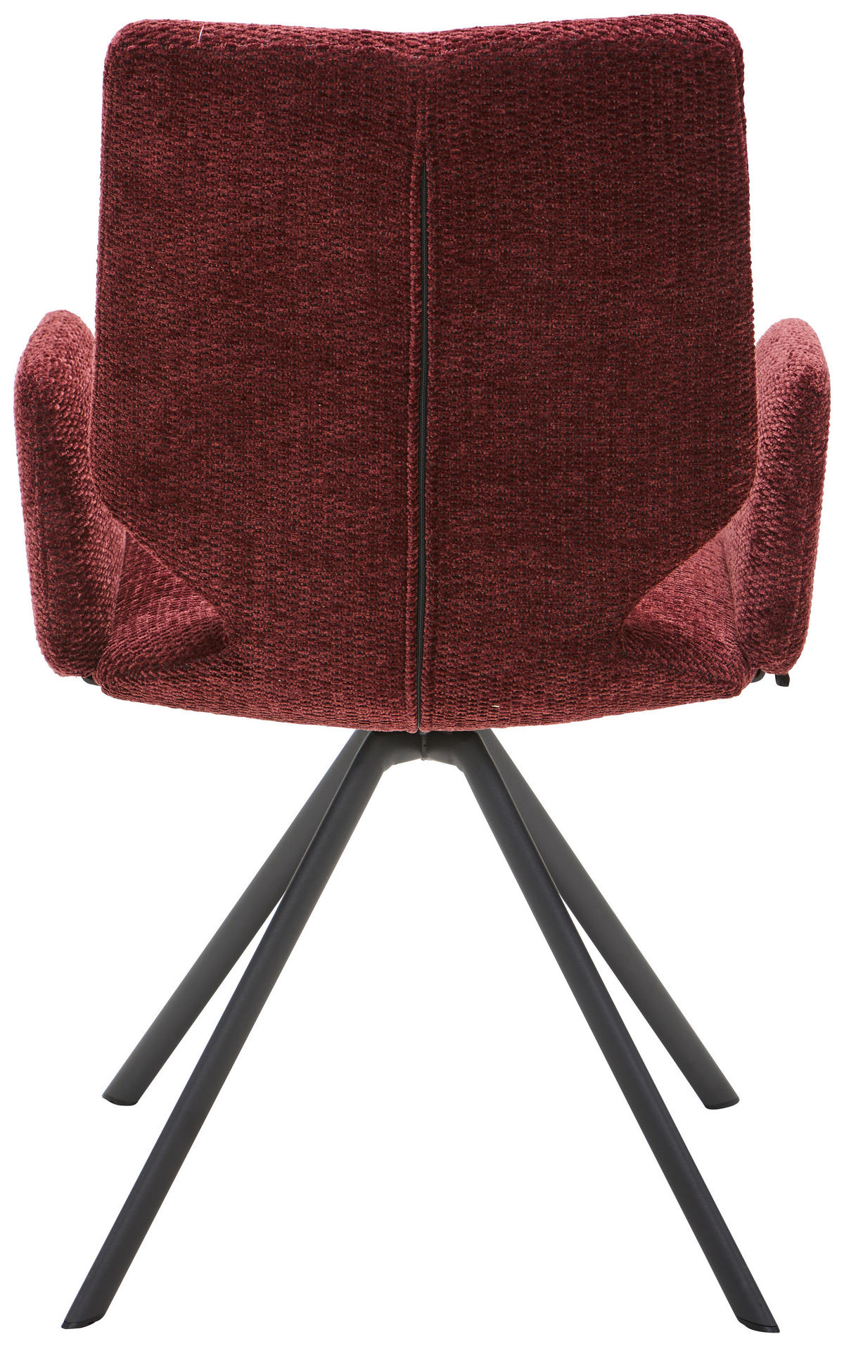 ARMLEHNSTUHL  in Stahl Struktur  - Bordeaux/Anthrazit, Design, Textil/Metall (50/92/64cm) - Venjakob