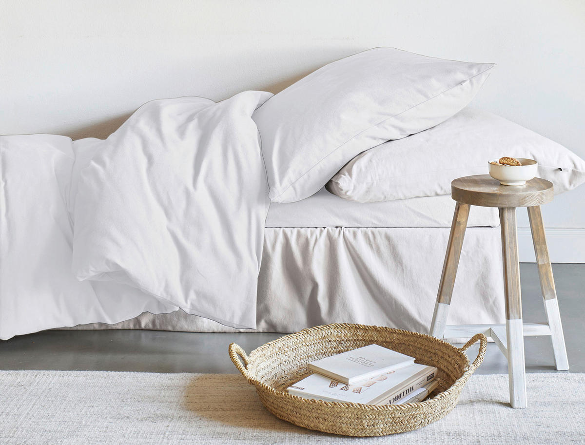 BETTWÄSCHE Biber 135/200 cm  - Grau, KONVENTIONELL, Textil (135/200cm) - Irisette