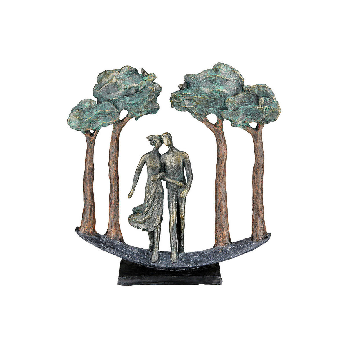 SKULPTUR - Bronzefarben, LIFESTYLE, Kunststoff (29/30/7cm)