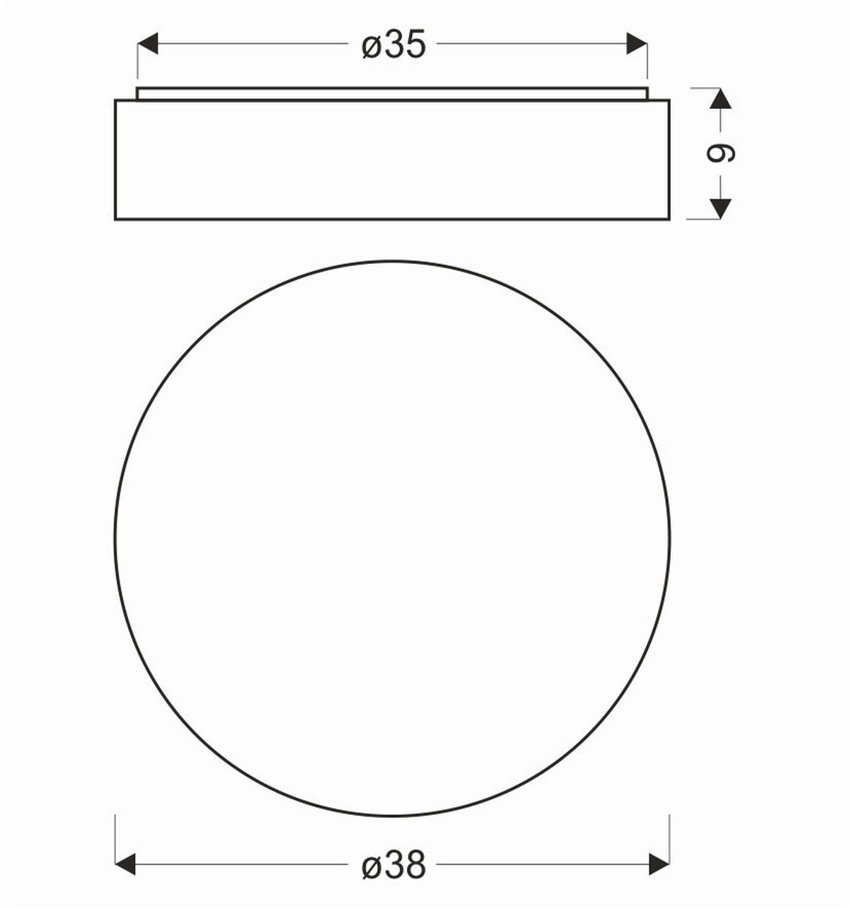 LED-TAKLAMPA Figaro 38/38/9 cm  - ekfärgad, Natur, metall/plast (38/38/9cm)