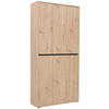 SCHUHSCHRANK  in 100/210/34 cm  - Eichefarben, KONVENTIONELL, Holzwerkstoff (100/210/34cm) - Xora
