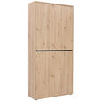 SCHUHSCHRANK in 100/210/34 cm - Eichefarben, KONVENTIONELL, Holzwerkstoff (100/210/34cm) - Xora